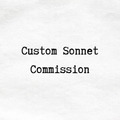 Custom Sonnet Commission